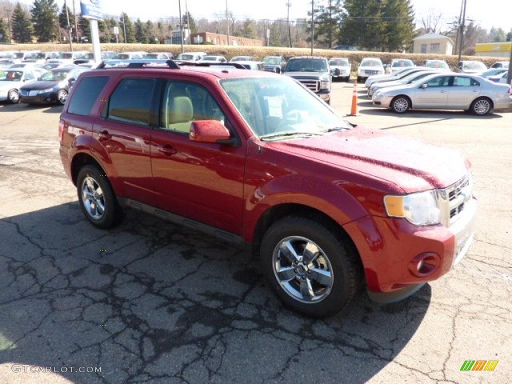2011 Escape Limited 4WD - Sangria Red Metallic / Camel photo #6