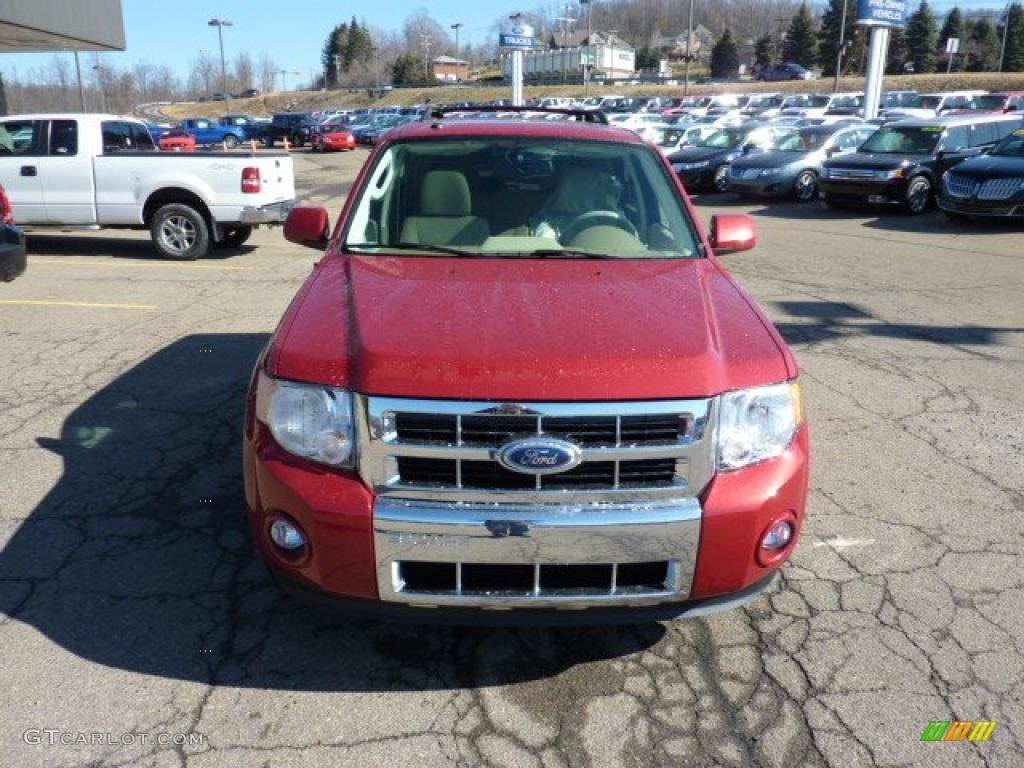 2011 Escape Limited 4WD - Sangria Red Metallic / Camel photo #7