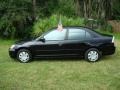 2001 Nighthawk Black Pearl Honda Civic LX Sedan  photo #3