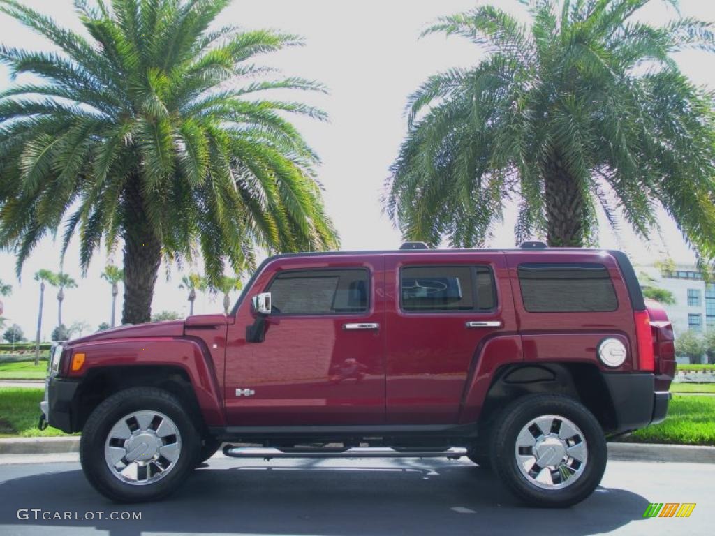 2007 H3 X - Sonoma Red Metallic / Ebony Black/Morocco photo #1