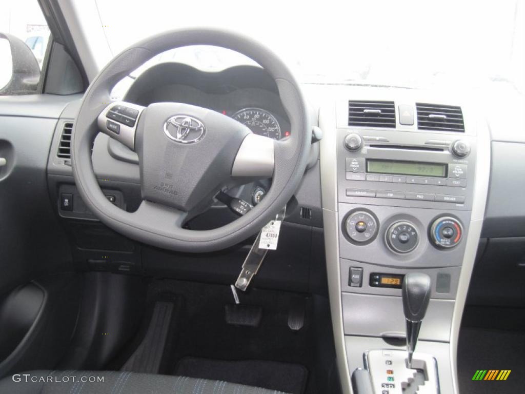 2011 Toyota Corolla S Dark Charcoal Dashboard Photo #46093190
