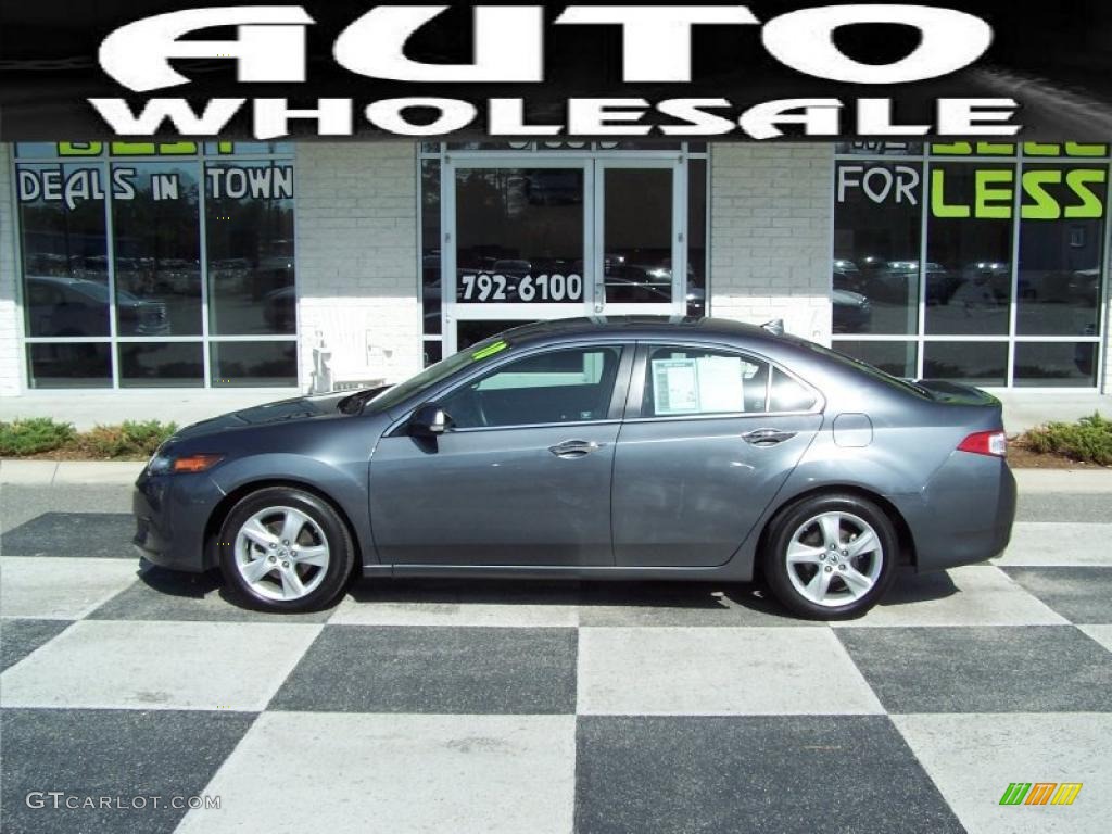 2010 TSX Sedan - Polished Metal Metallic / Ebony photo #1