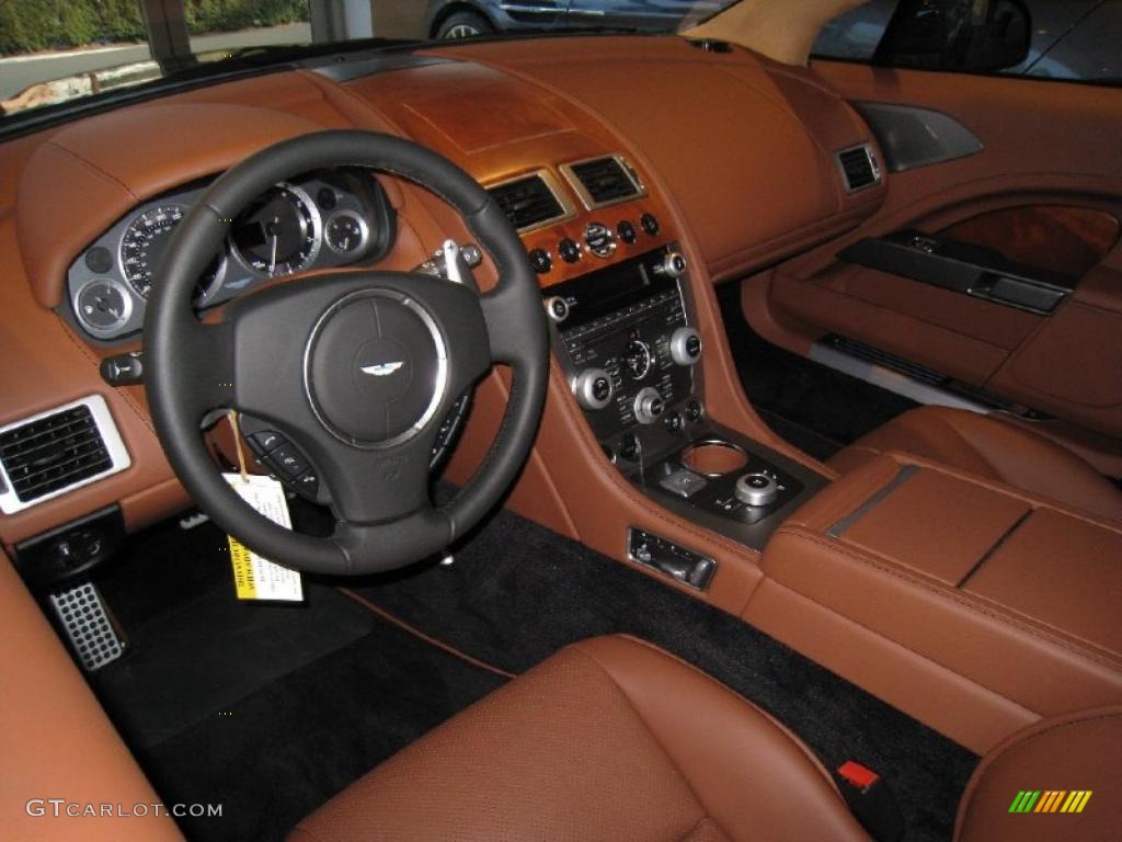Chestnut Tan Interior 2011 Aston Martin Rapide Sedan Photo #46093445