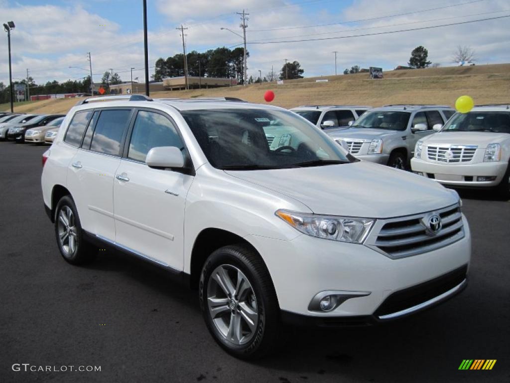 Blizzard White Pearl 2011 Toyota Highlander Limited Exterior Photo #46093592