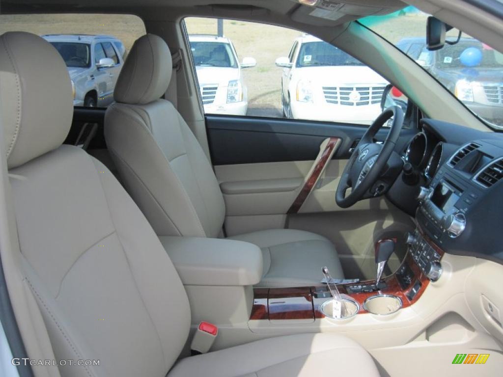 Sand Beige Interior 2011 Toyota Highlander Limited Photo #46093679