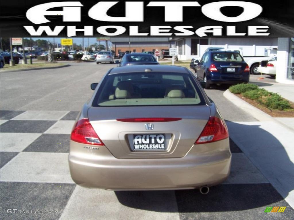 2007 Accord EX-L Coupe - Desert Mist Metallic / Ivory photo #3