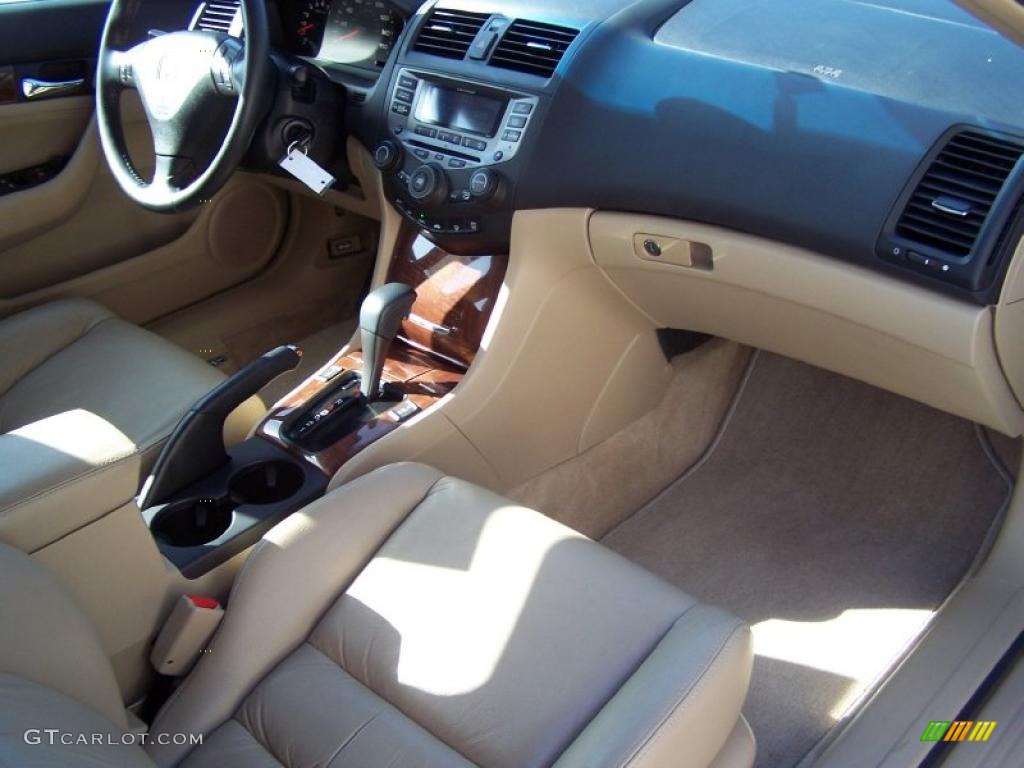 2007 Accord EX-L Coupe - Desert Mist Metallic / Ivory photo #7