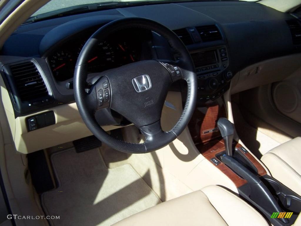 2007 Accord EX-L Coupe - Desert Mist Metallic / Ivory photo #9
