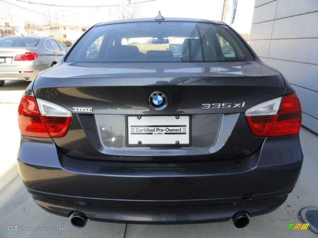 2008 3 Series 335xi Sedan - Sparkling Graphite Metallic / Black photo #5