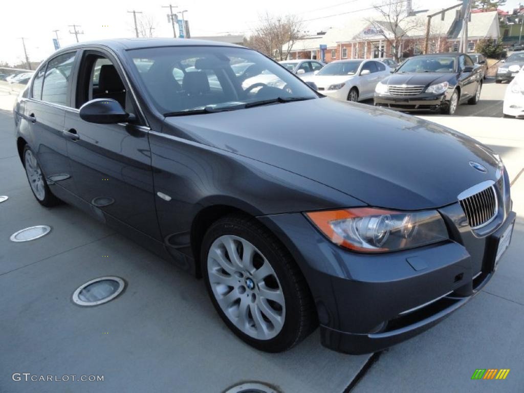 2008 3 Series 335xi Sedan - Sparkling Graphite Metallic / Black photo #7