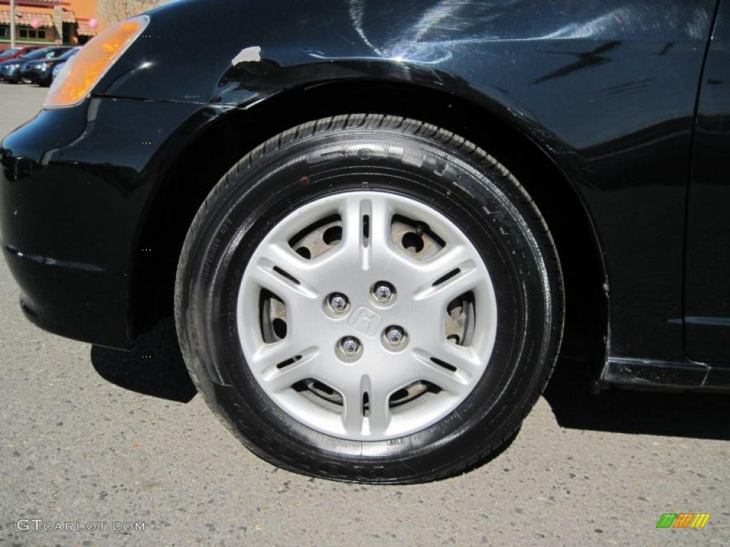 2002 Honda Civic LX Coupe Wheel Photo #46095452