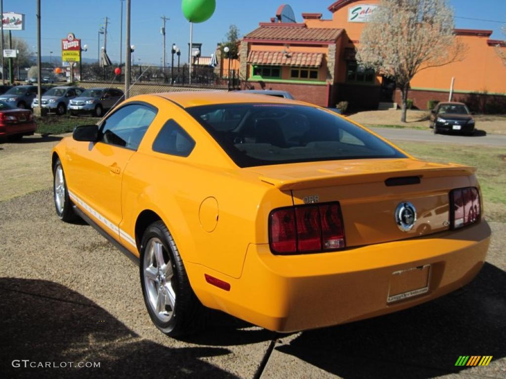 2008 Mustang V6 Premium Coupe - Grabber Orange / Dark Charcoal photo #2