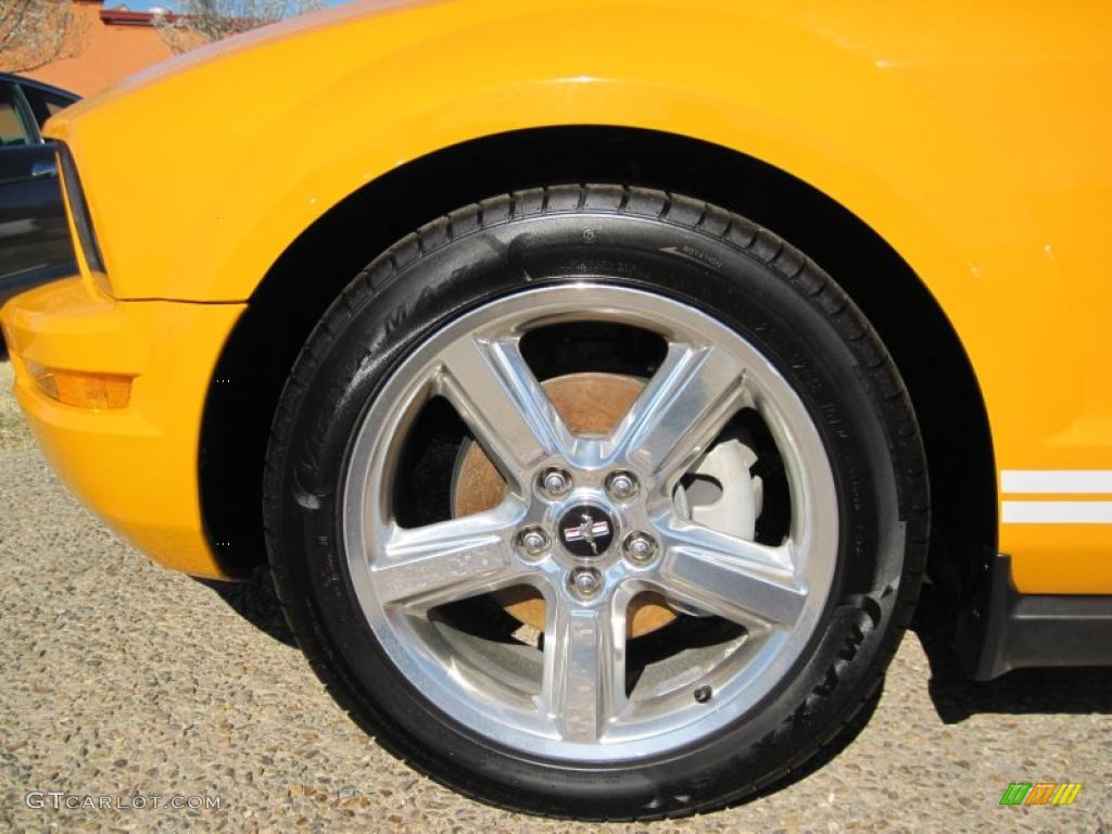 2008 Mustang V6 Premium Coupe - Grabber Orange / Dark Charcoal photo #8