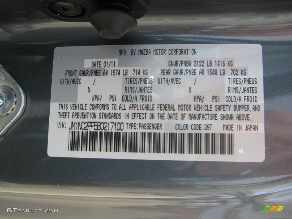 2011 MX-5 Miata Special Edition Hard Top Roadster - Dolphin Gray Mica / Limited Edition Gray photo #22