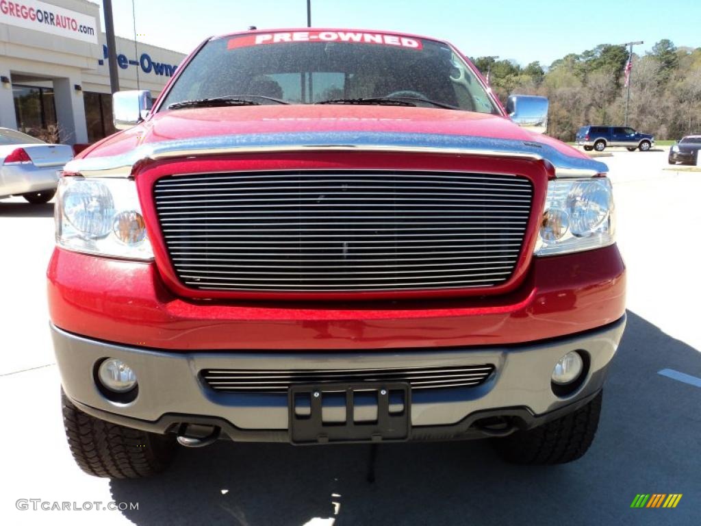 2007 F150 FX4 SuperCrew 4x4 - Bright Red / Black/Red photo #5