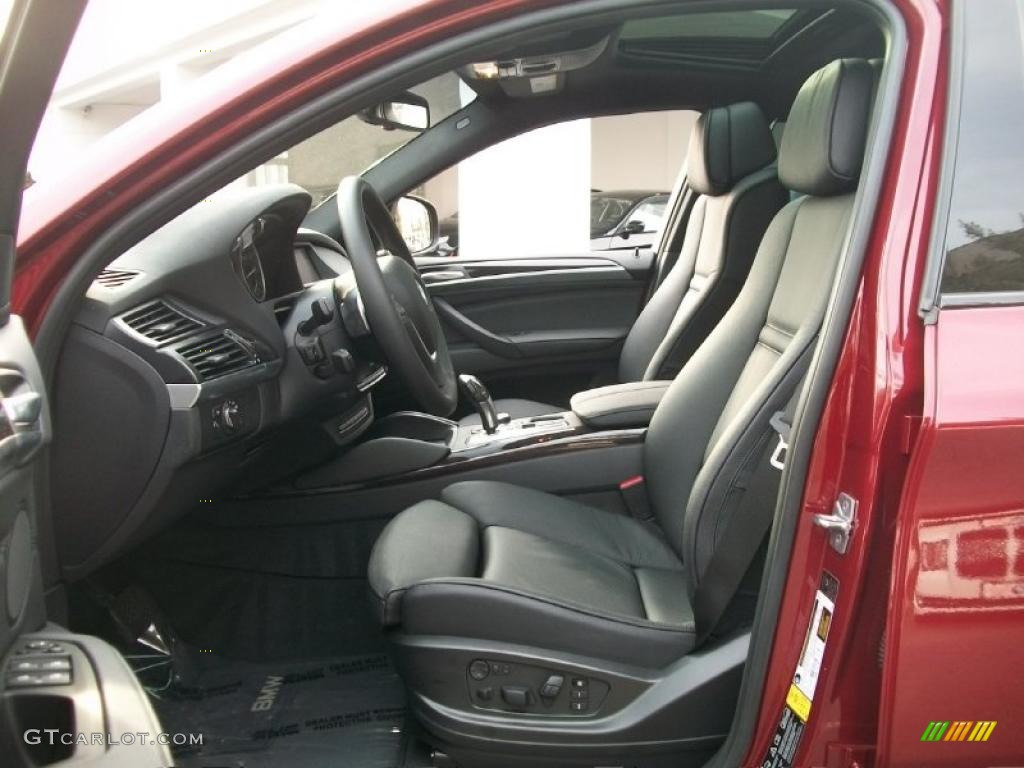 Black Interior 2011 BMW X6 xDrive50i Photo #46096979