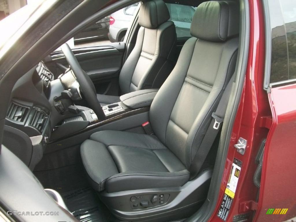 Black Interior 2011 BMW X6 xDrive50i Photo #46096982