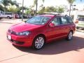 2010 Salsa Red Volkswagen Jetta TDI SportWagen  photo #1