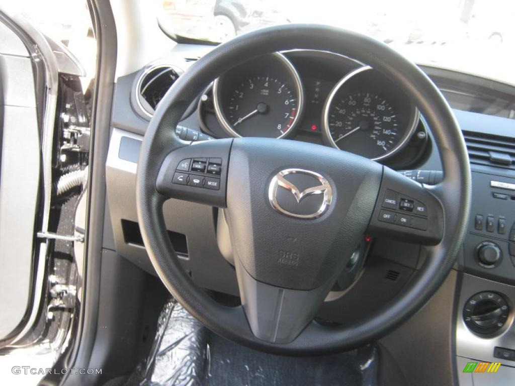 2011 MAZDA3 i Touring 4 Door - Black Mica / Black photo #10