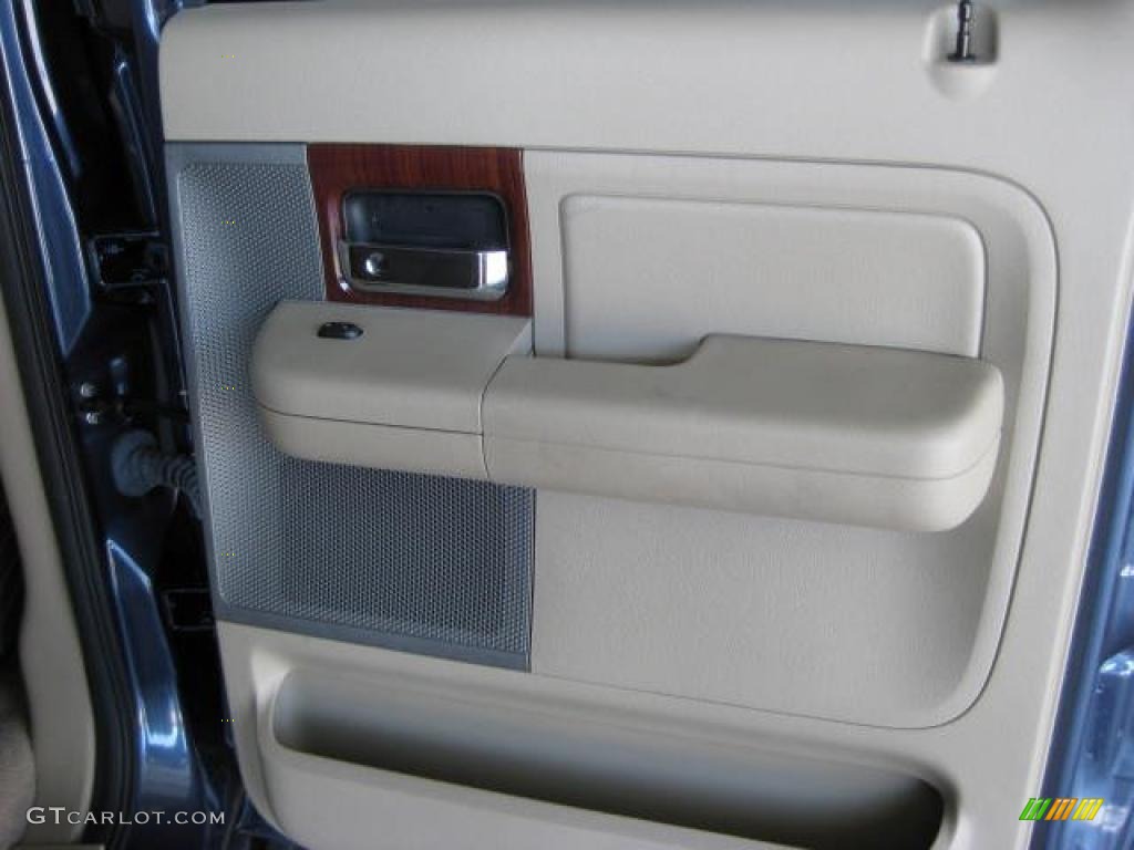 2006 F150 Lariat SuperCrew 4x4 - Medium Wedgewood Blue Metallic / Tan photo #25