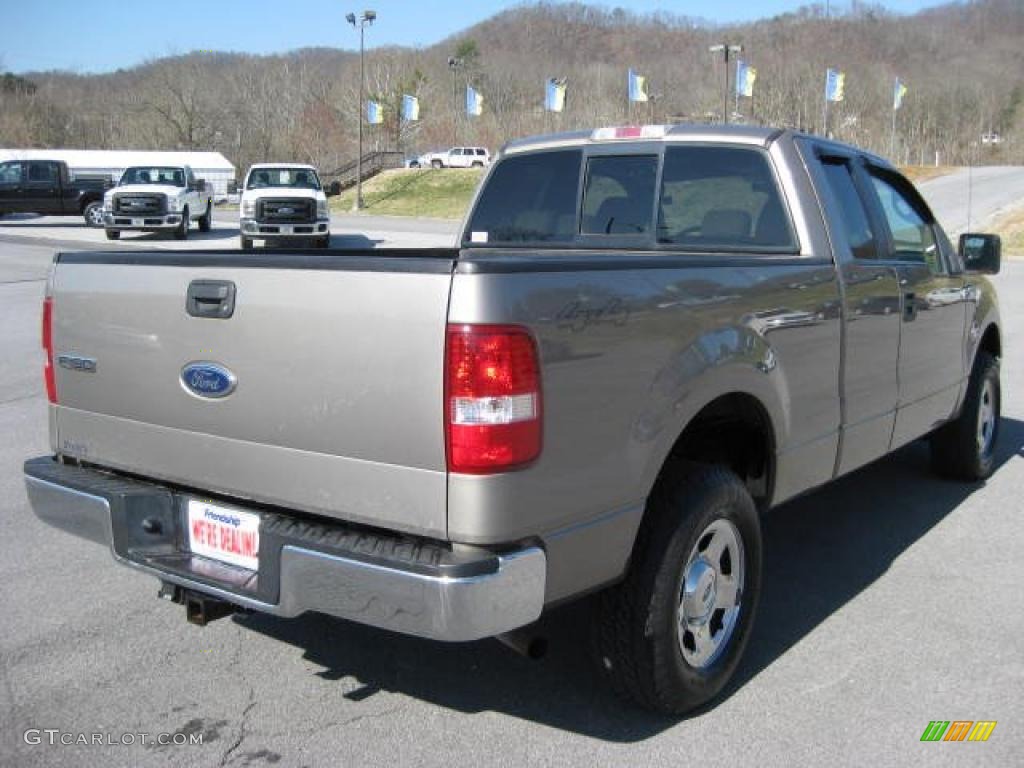 2005 F150 XLT SuperCab 4x4 - Arizona Beige Metallic / Tan photo #6