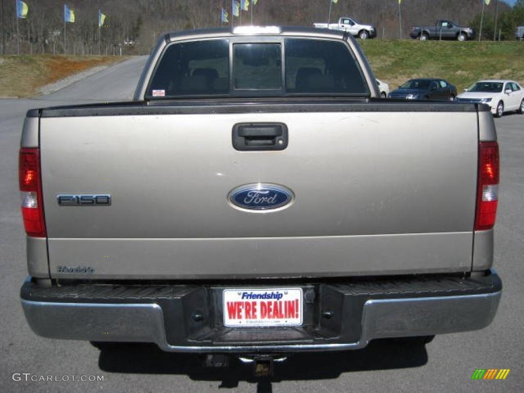 2005 F150 XLT SuperCab 4x4 - Arizona Beige Metallic / Tan photo #7