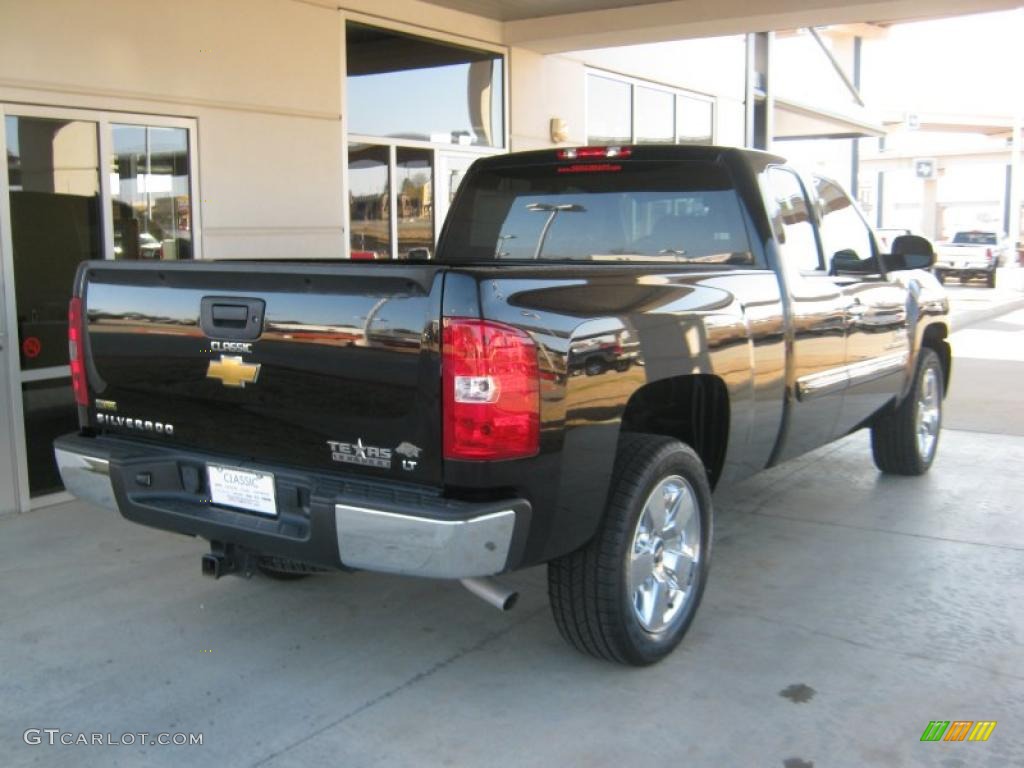 2009 Silverado 1500 LT Texas Edition Extended Cab - Black Granite Metallic / Light Cashmere photo #4