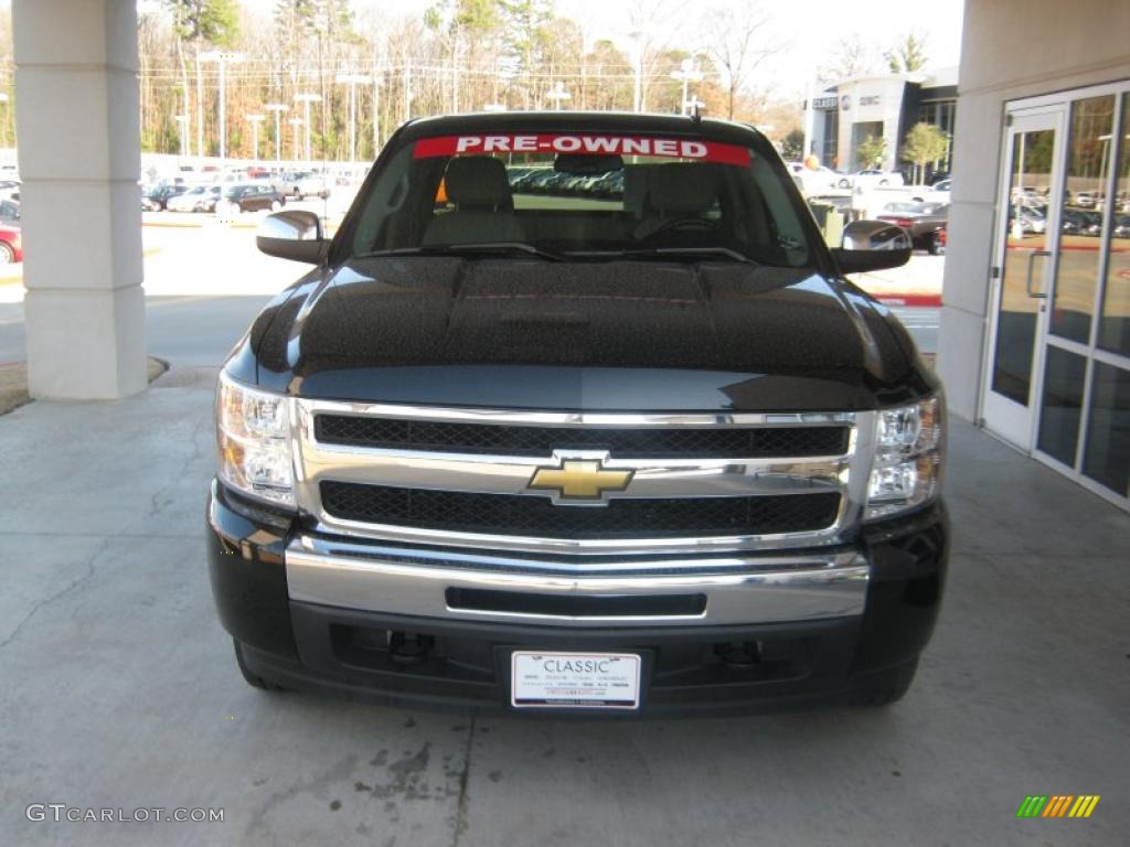 2009 Silverado 1500 LT Texas Edition Extended Cab - Black Granite Metallic / Light Cashmere photo #7