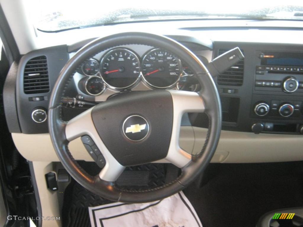 2009 Silverado 1500 LT Texas Edition Extended Cab - Black Granite Metallic / Light Cashmere photo #9