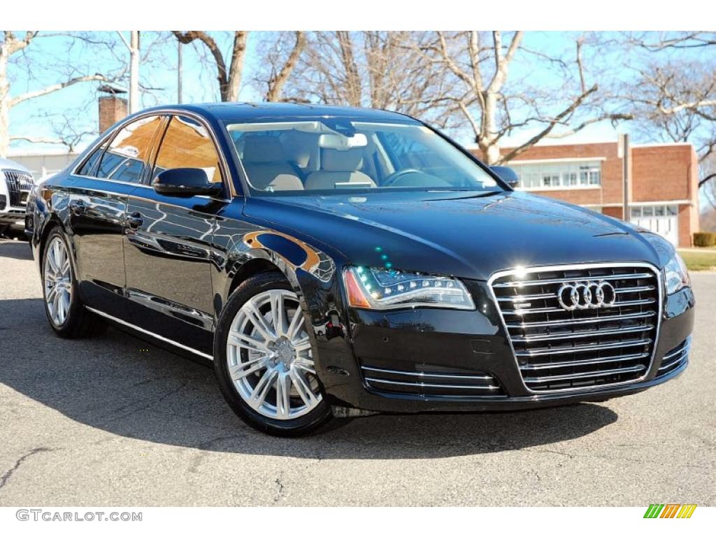 Phantom Black Pearl Effect 2011 Audi A8 4.2 FSI quattro Exterior Photo #46100039