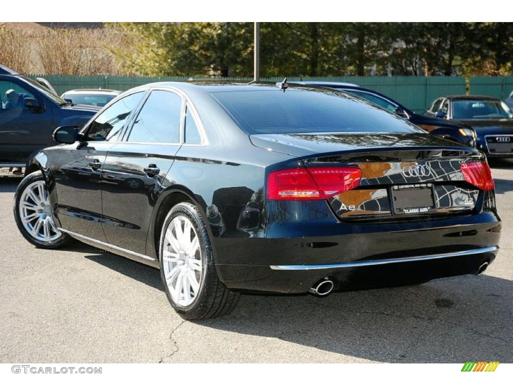 Phantom Black Pearl Effect 2011 Audi A8 4.2 FSI quattro Exterior Photo #46100051