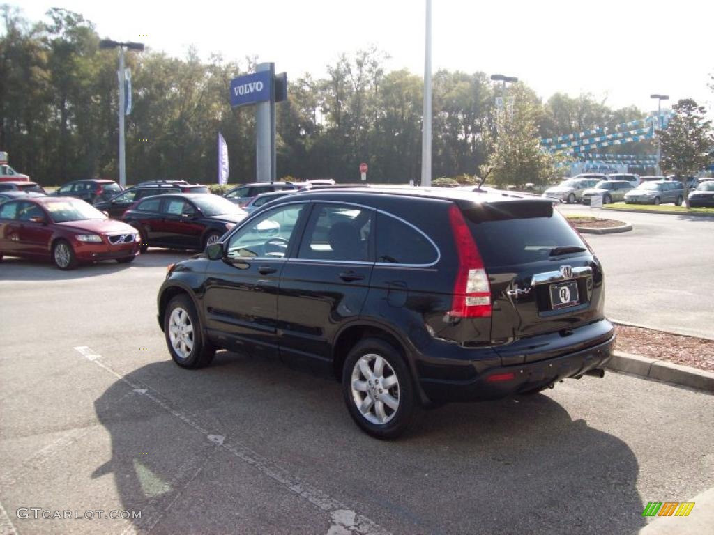 2009 CR-V EX-L 4WD - Crystal Black Pearl / Ivory photo #5
