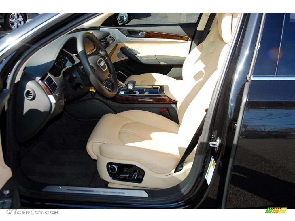 Velvet Beige Interior 2011 Audi A8 4.2 FSI quattro Photo #46100180