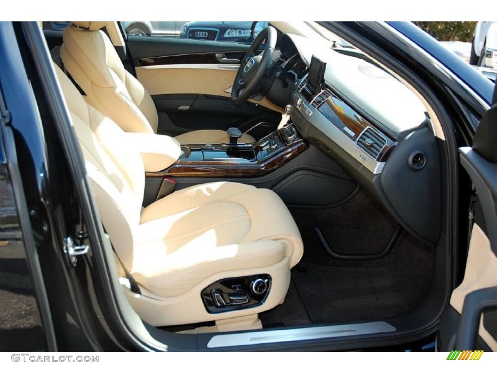 Velvet Beige Interior 2011 Audi A8 4.2 FSI quattro Photo #46100192
