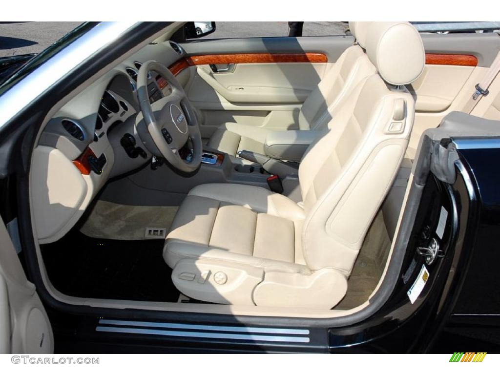 Beige Interior 2006 Audi A4 3.0 quattro Cabriolet Photo #46101671