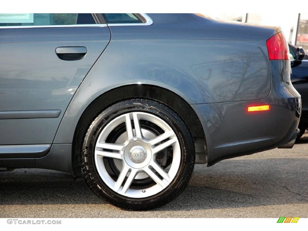 2008 A4 2.0T quattro S-Line Sedan - Dolphin Grey Metallic / Black photo #10