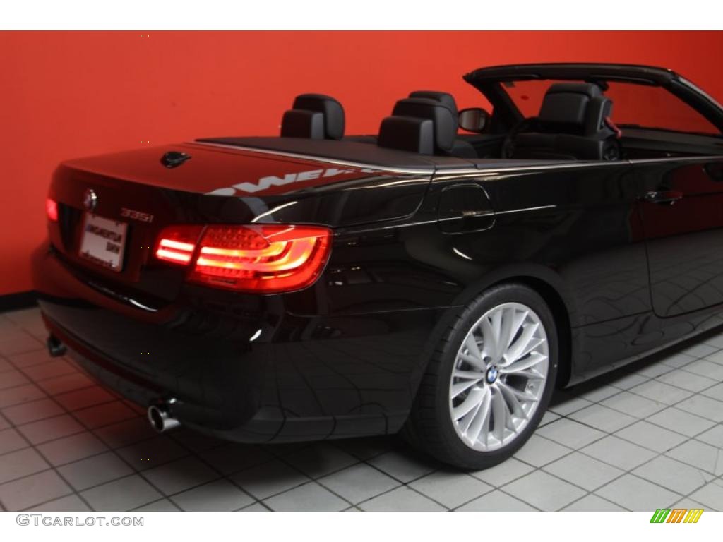 2011 3 Series 335i Convertible - Jet Black / Black photo #3