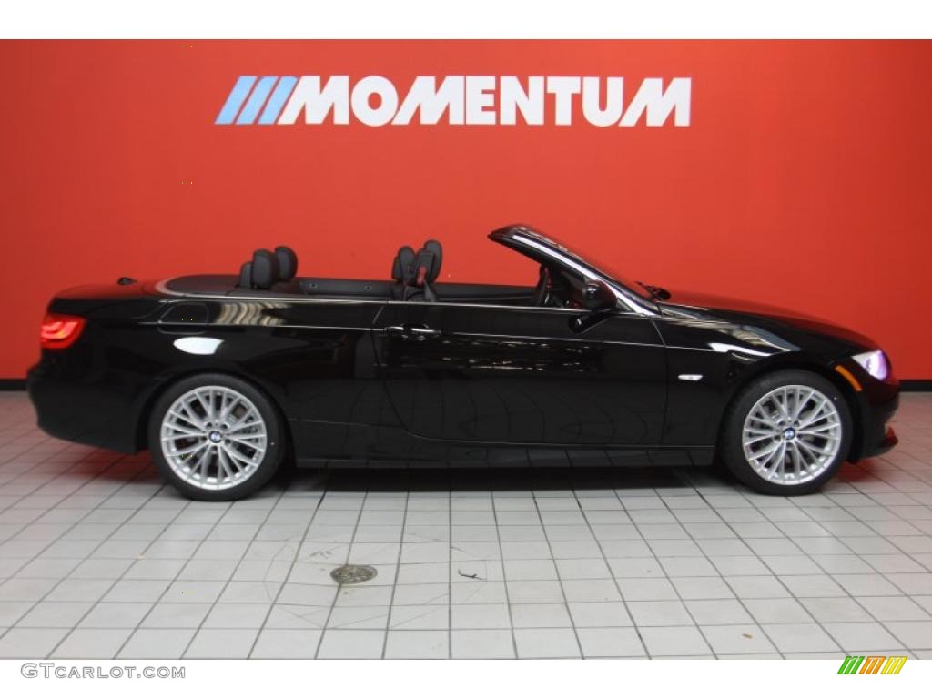 2011 3 Series 335i Convertible - Jet Black / Black photo #4