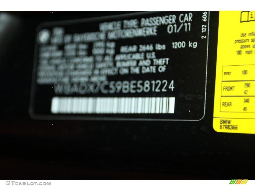 2011 3 Series 335i Convertible - Jet Black / Black photo #7