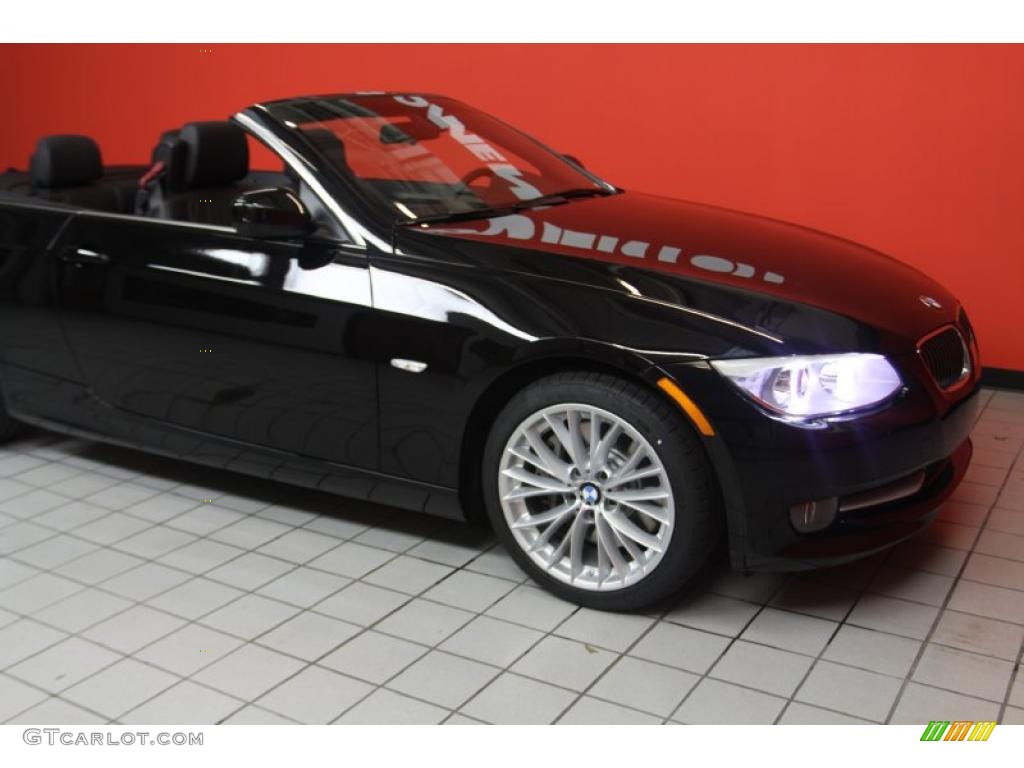 2011 3 Series 335i Convertible - Jet Black / Black photo #12