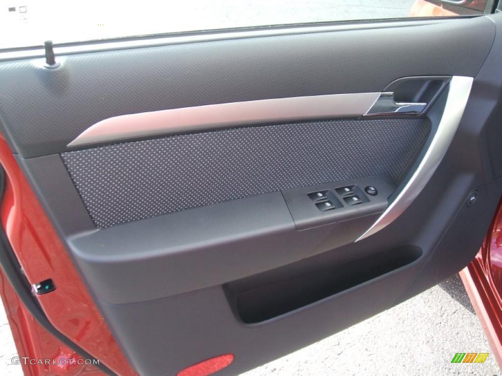 2011 Chevrolet Aveo LT Sedan Charcoal Door Panel Photo #46103678