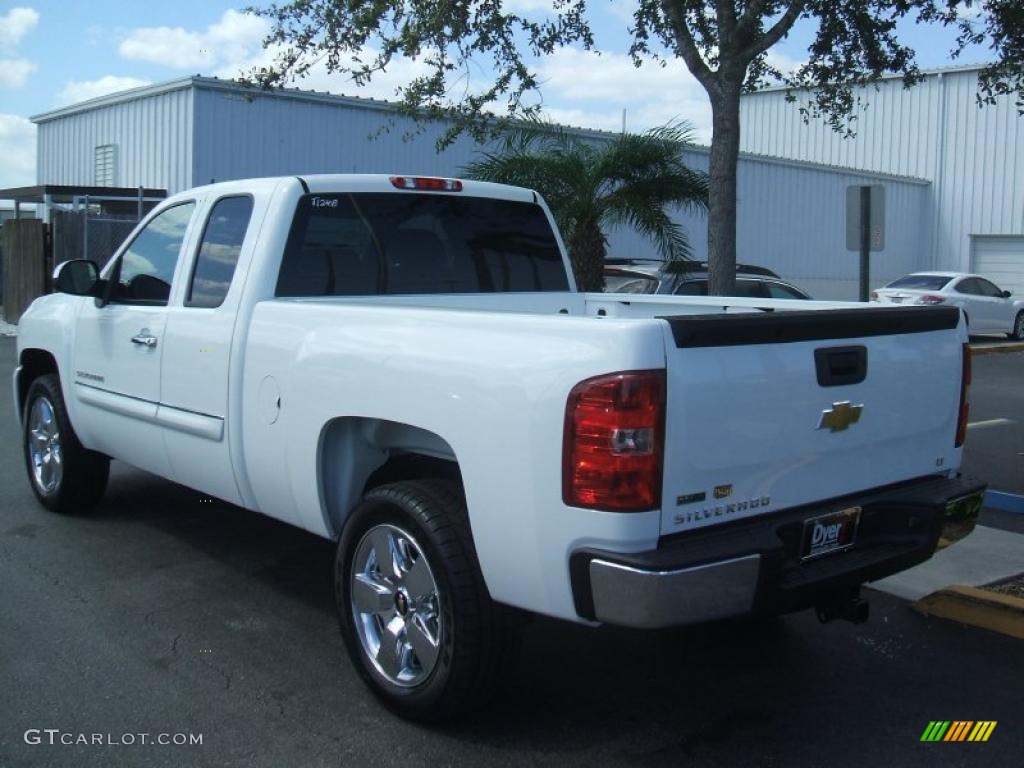 2011 Silverado 1500 LT Extended Cab - Summit White / Light Titanium/Dark Titanium photo #2