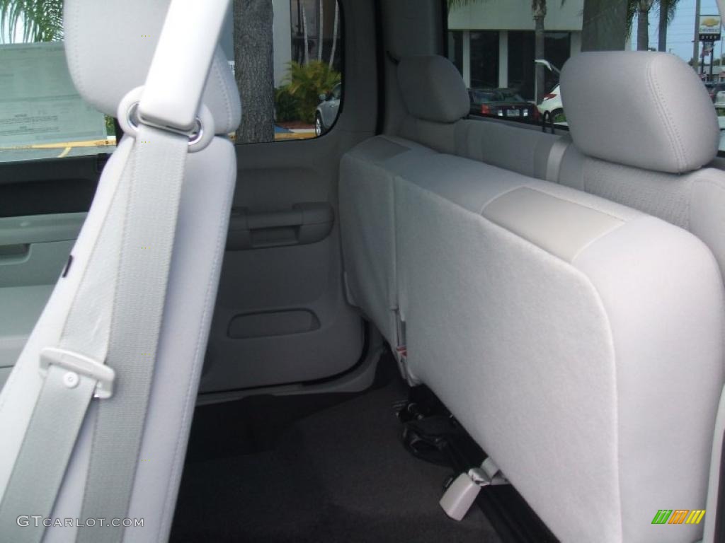 2011 Silverado 1500 LT Extended Cab - Summit White / Light Titanium/Dark Titanium photo #8