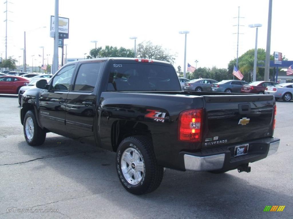 2011 Silverado 1500 LT Crew Cab 4x4 - Black / Ebony photo #3