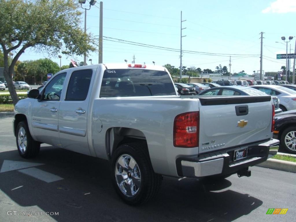 2011 Silverado 1500 LT Crew Cab - Sheer Silver Metallic / Ebony photo #3