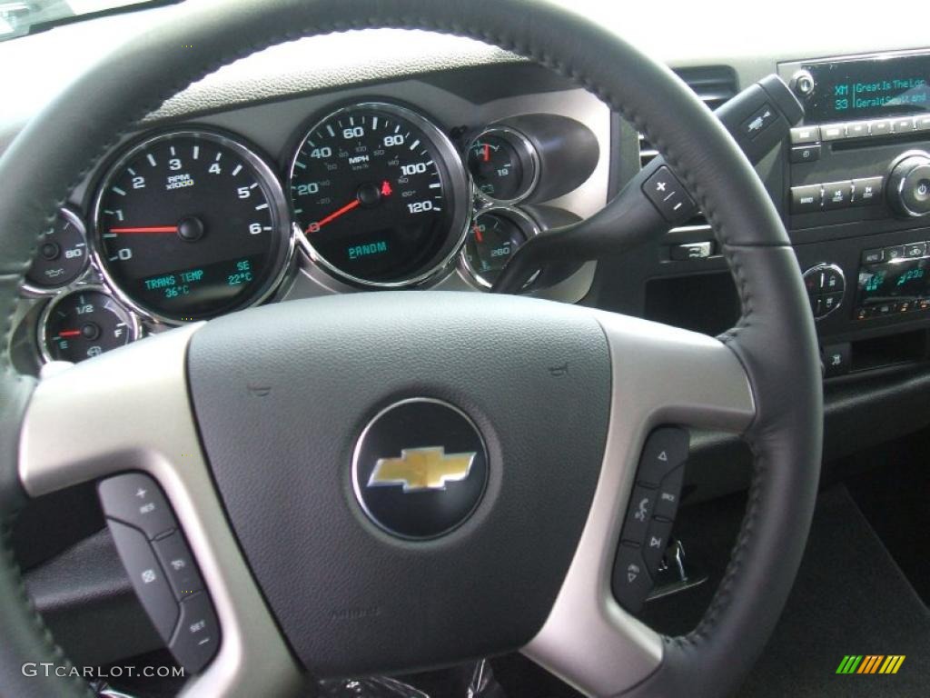 2011 Silverado 1500 LT Crew Cab - Sheer Silver Metallic / Ebony photo #9