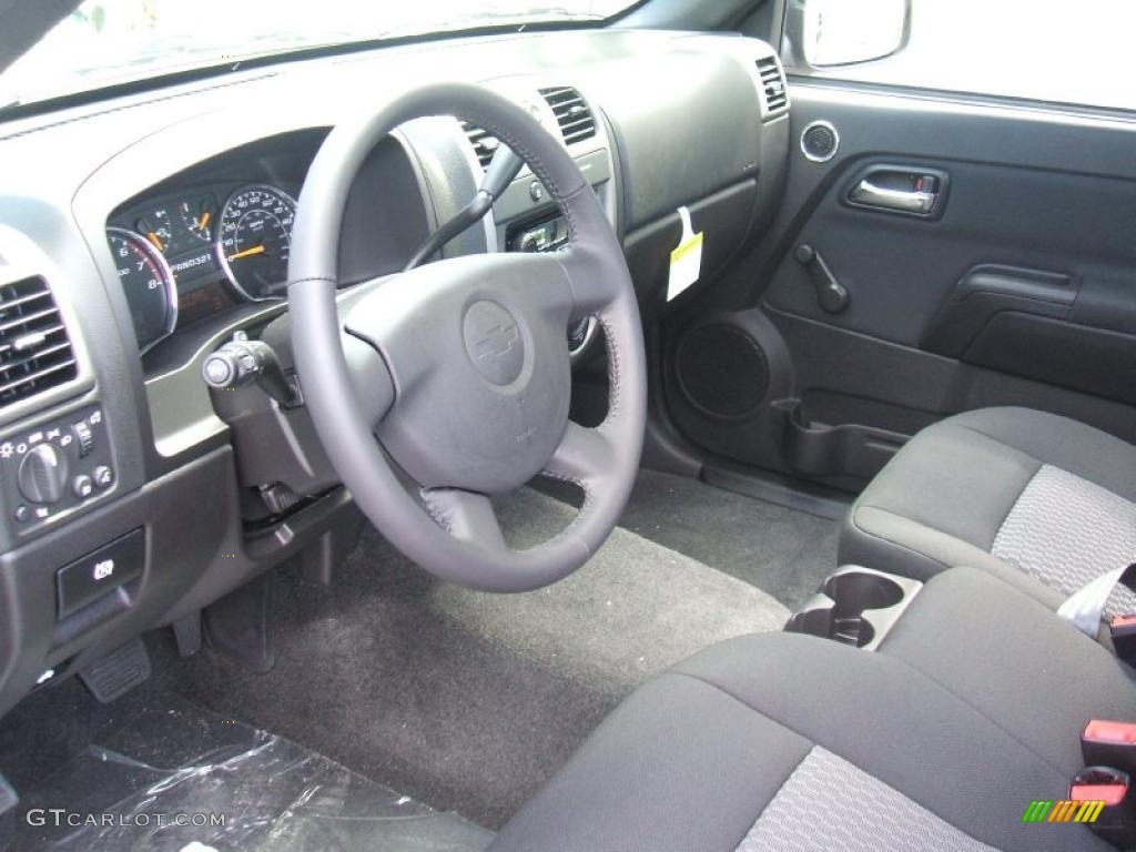 Ebony Interior 2011 Chevrolet Colorado Work Truck Regular Cab Photo #46104800