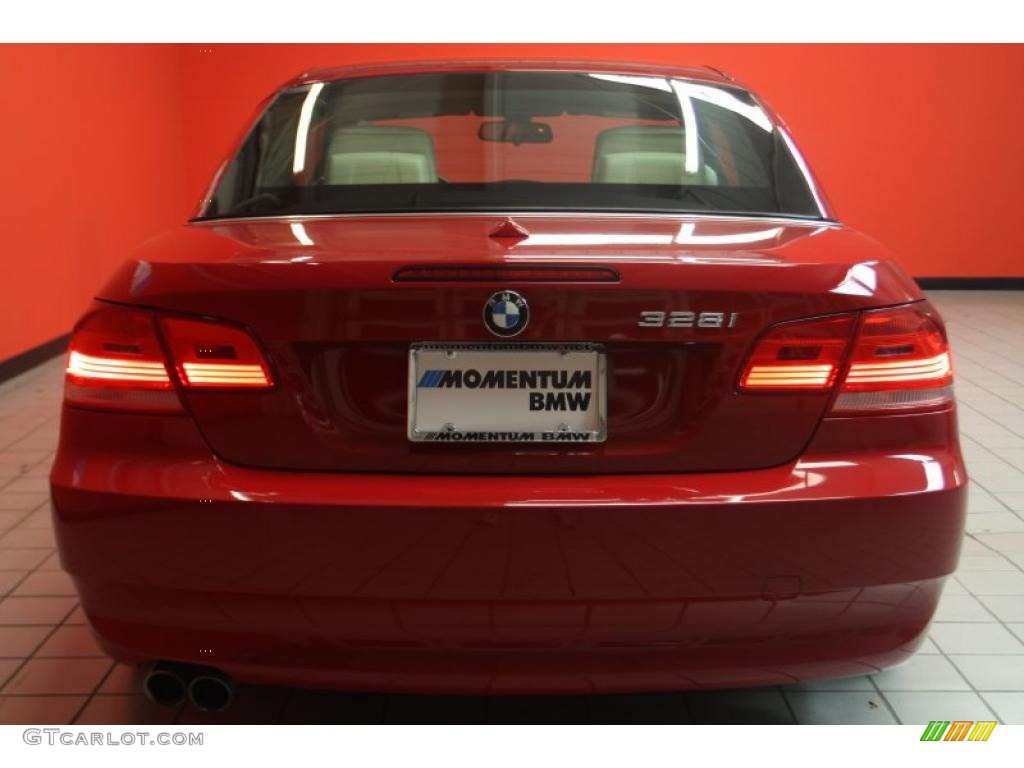 2008 3 Series 328i Convertible - Crimson Red / Cream Beige photo #17