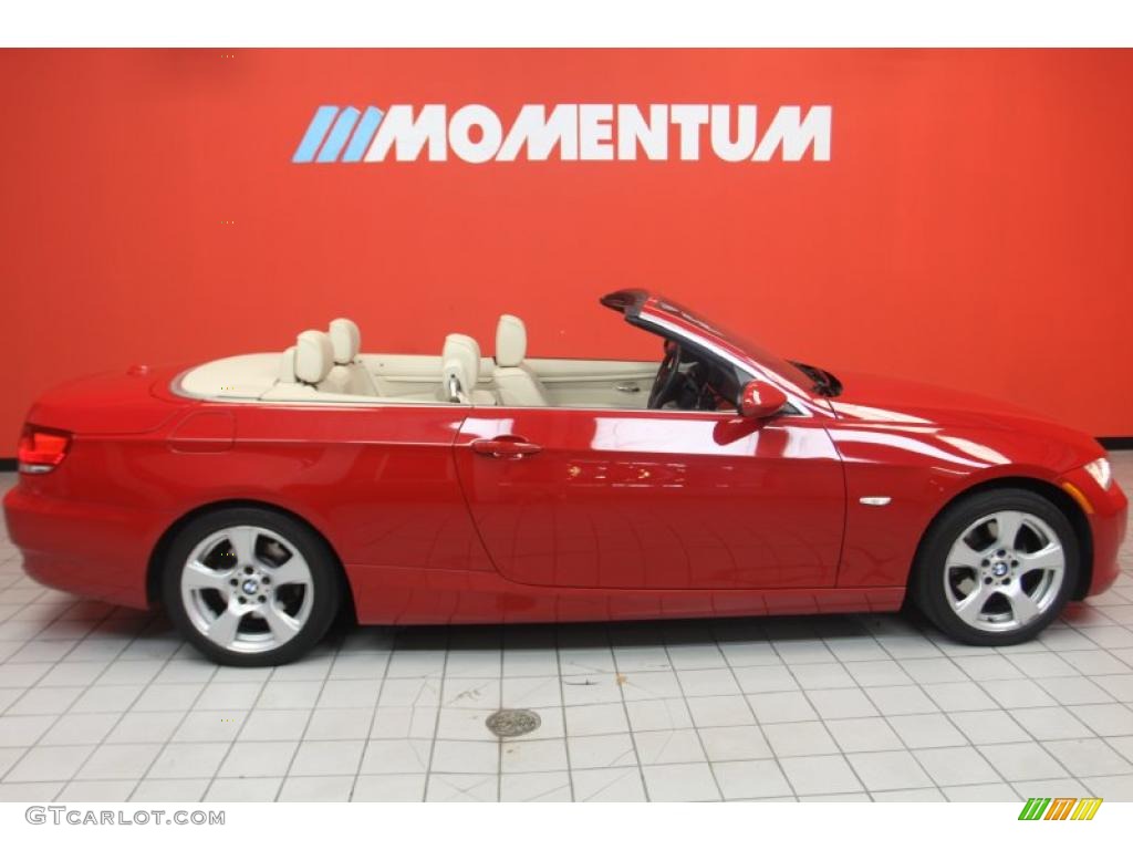 2008 3 Series 328i Convertible - Crimson Red / Cream Beige photo #18