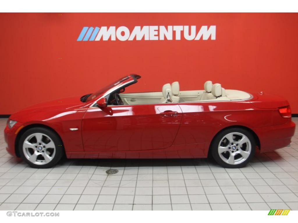 2008 3 Series 328i Convertible - Crimson Red / Cream Beige photo #19